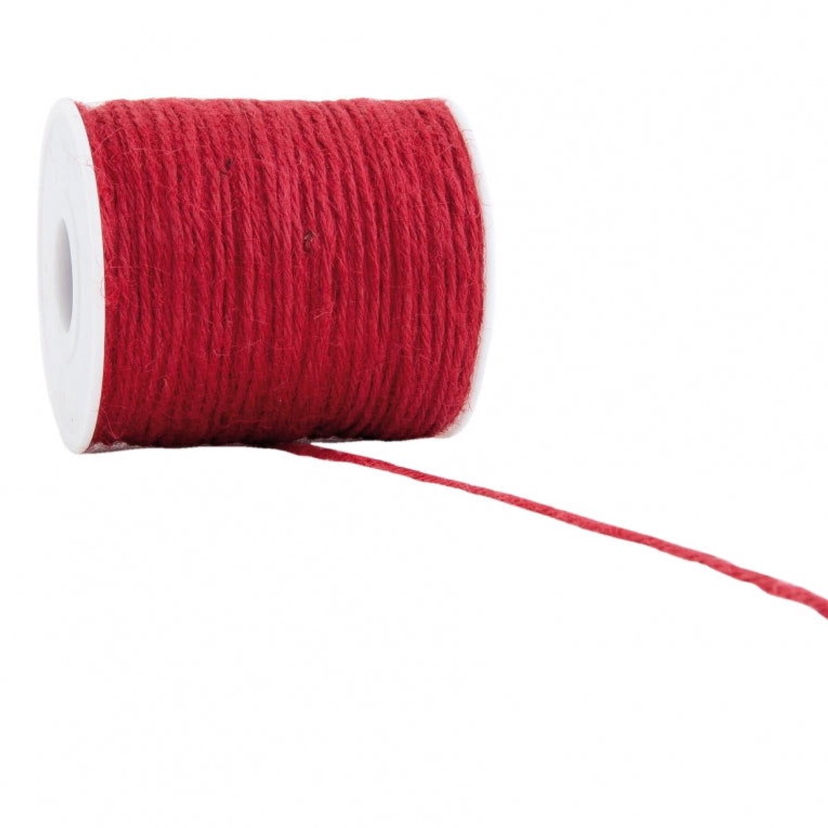 Jute touw rood voor diverse creatieve projecten | jute koord - 100mtr. / 2mm